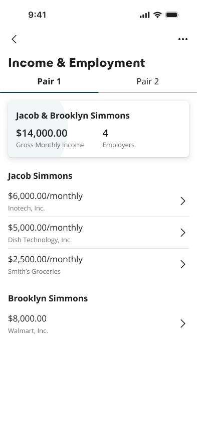 Verifications mobile experience screen two